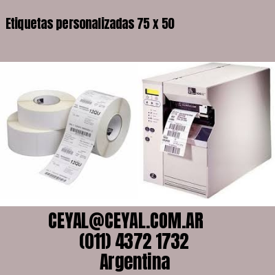 Etiquetas personalizadas 75 x 50