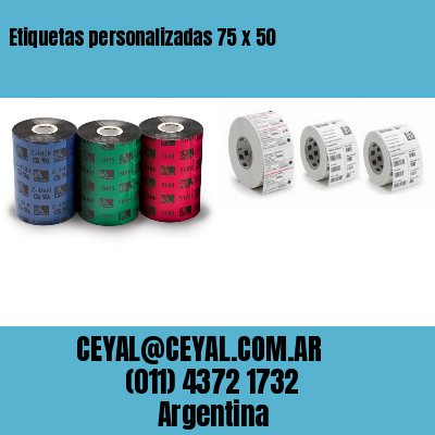 Etiquetas personalizadas 75 x 50