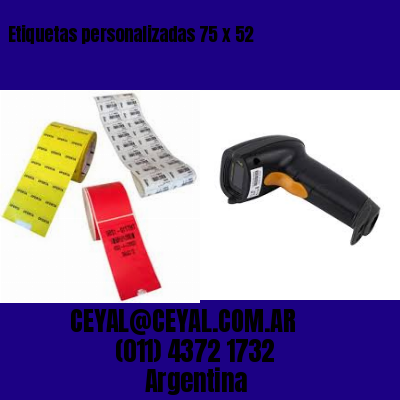 Etiquetas personalizadas 75 x 52