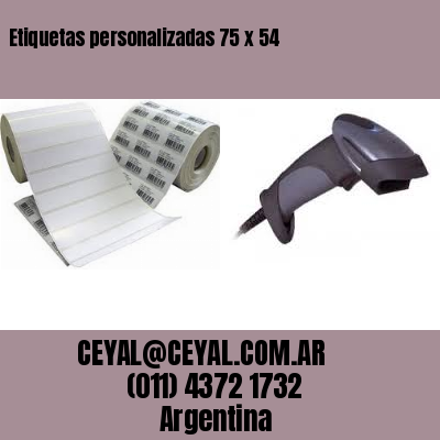 Etiquetas personalizadas 75 x 54
