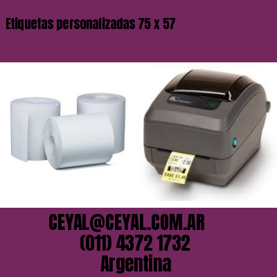 Etiquetas personalizadas 75 x 57
