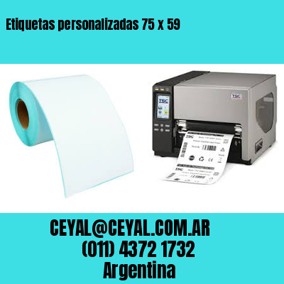 Etiquetas personalizadas 75 x 59