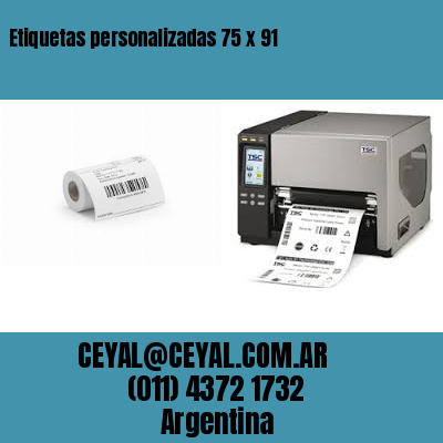 Etiquetas personalizadas 75 x 91
