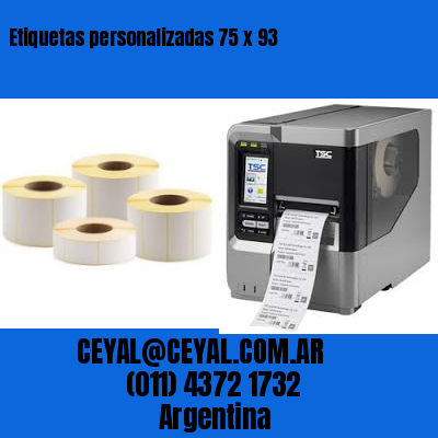 Etiquetas personalizadas 75 x 93