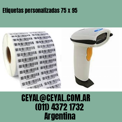 Etiquetas personalizadas 75 x 95