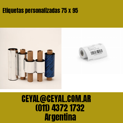 Etiquetas personalizadas 75 x 95