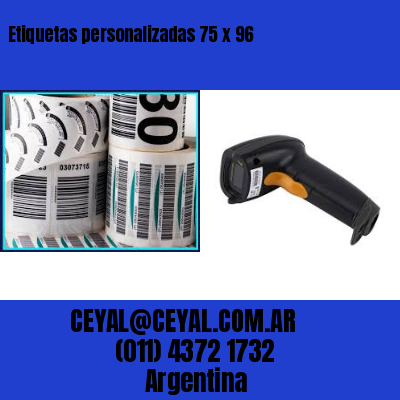 Etiquetas personalizadas 75 x 96
