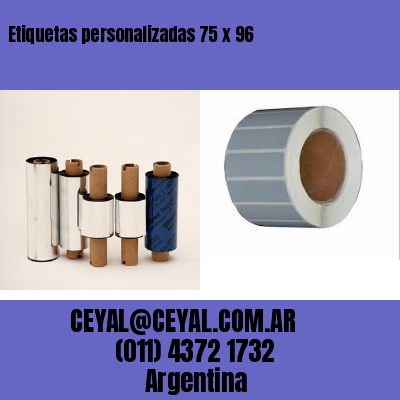 Etiquetas personalizadas 75 x 96