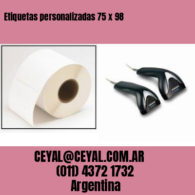 Etiquetas personalizadas 75 x 98