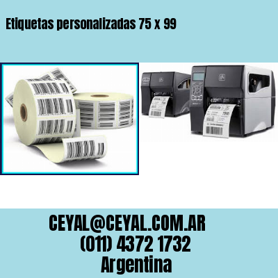 Etiquetas personalizadas 75 x 99