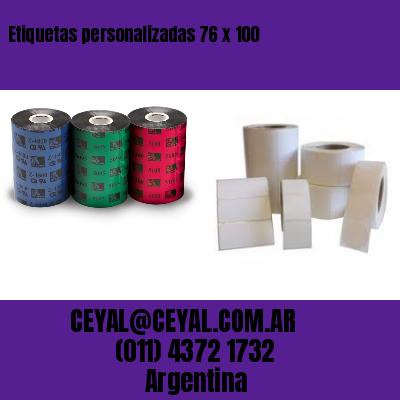 Etiquetas personalizadas 76 x 100