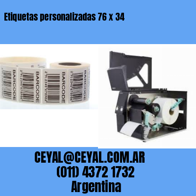 Etiquetas personalizadas 76 x 34