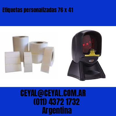 Etiquetas personalizadas 76 x 41