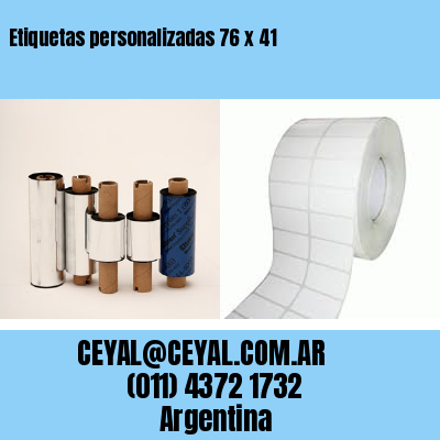 Etiquetas personalizadas 76 x 41