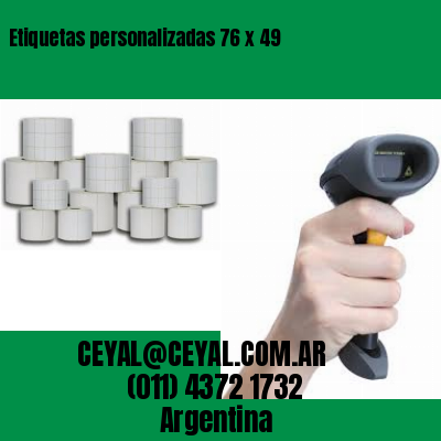 Etiquetas personalizadas 76 x 49