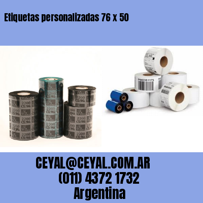 Etiquetas personalizadas 76 x 50