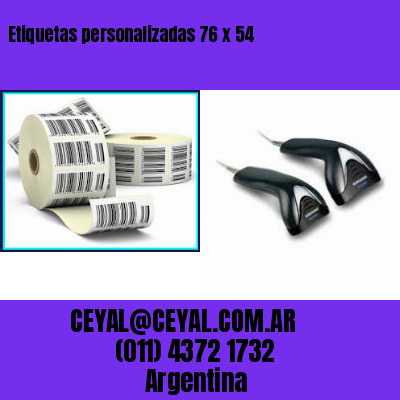 Etiquetas personalizadas 76 x 54