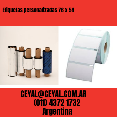 Etiquetas personalizadas 76 x 54