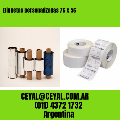 Etiquetas personalizadas 76 x 56