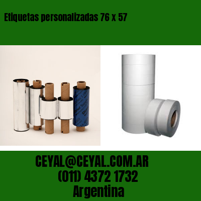 Etiquetas personalizadas 76 x 57