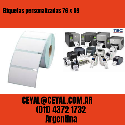 Etiquetas personalizadas 76 x 59
