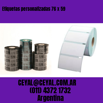 Etiquetas personalizadas 76 x 59