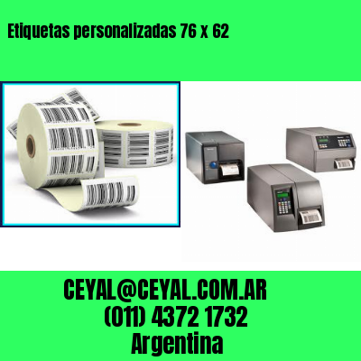 Etiquetas personalizadas 76 x 62