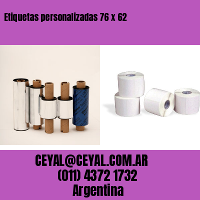 Etiquetas personalizadas 76 x 62
