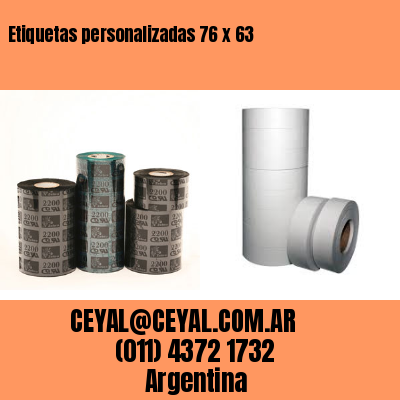 Etiquetas personalizadas 76 x 63