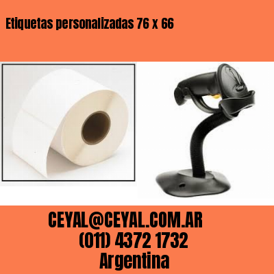 Etiquetas personalizadas 76 x 66
