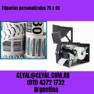 Etiquetas personalizadas 76 x 69
