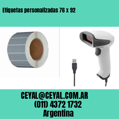 Etiquetas personalizadas 76 x 92