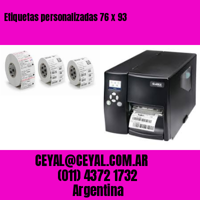 Etiquetas personalizadas 76 x 93