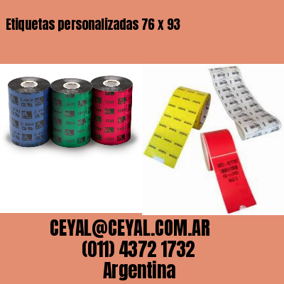 Etiquetas personalizadas 76 x 93
