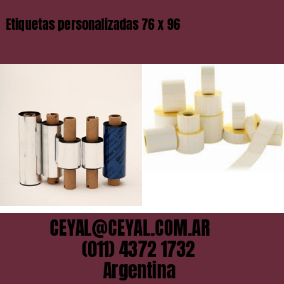 Etiquetas personalizadas 76 x 96