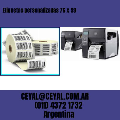 Etiquetas personalizadas 76 x 99