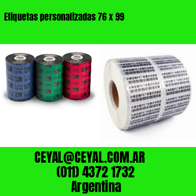 Etiquetas personalizadas 76 x 99