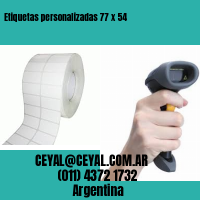 Etiquetas personalizadas 77 x 54