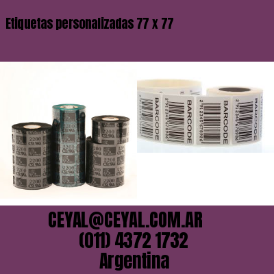 Etiquetas personalizadas 77 x 77