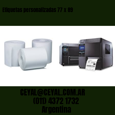 Etiquetas personalizadas 77 x 89