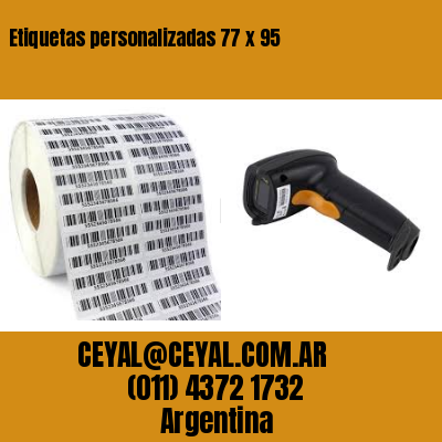 Etiquetas personalizadas 77 x 95