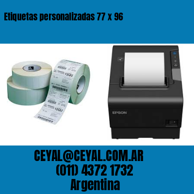 Etiquetas personalizadas 77 x 96
