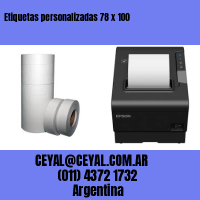 Etiquetas personalizadas 78 x 100