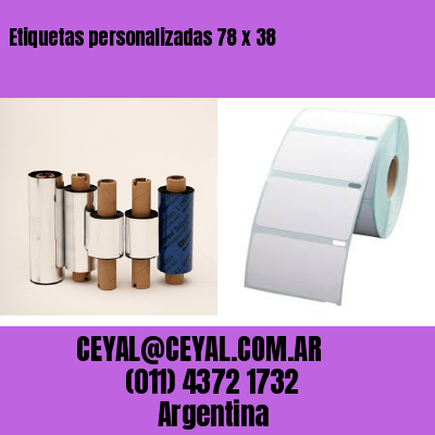 Etiquetas personalizadas 78 x 38
