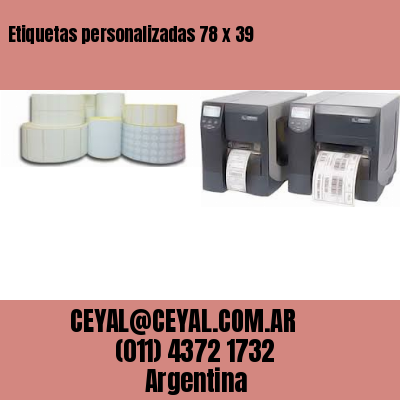 Etiquetas personalizadas 78 x 39