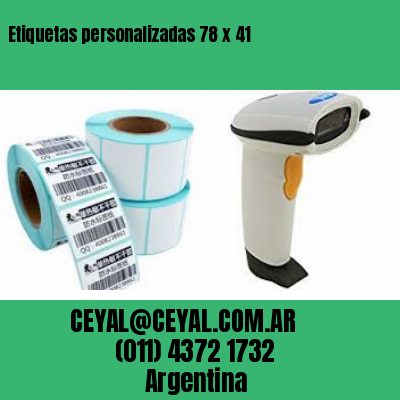 Etiquetas personalizadas 78 x 41