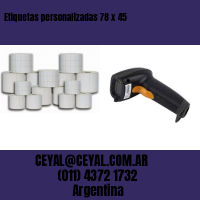 Etiquetas personalizadas 78 x 45