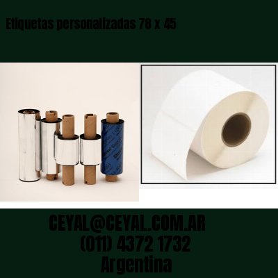 Etiquetas personalizadas 78 x 45