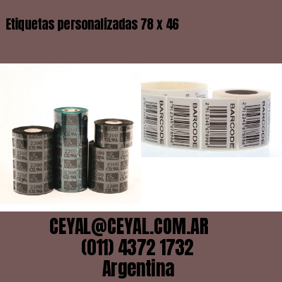 Etiquetas personalizadas 78 x 46