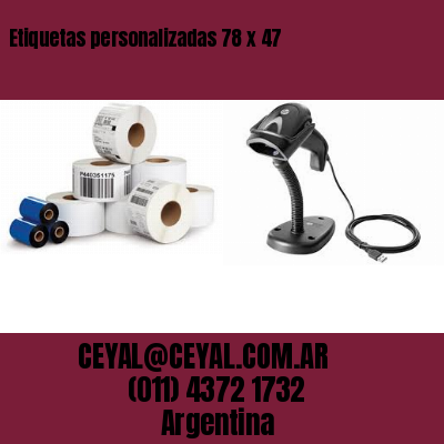 Etiquetas personalizadas 78 x 47